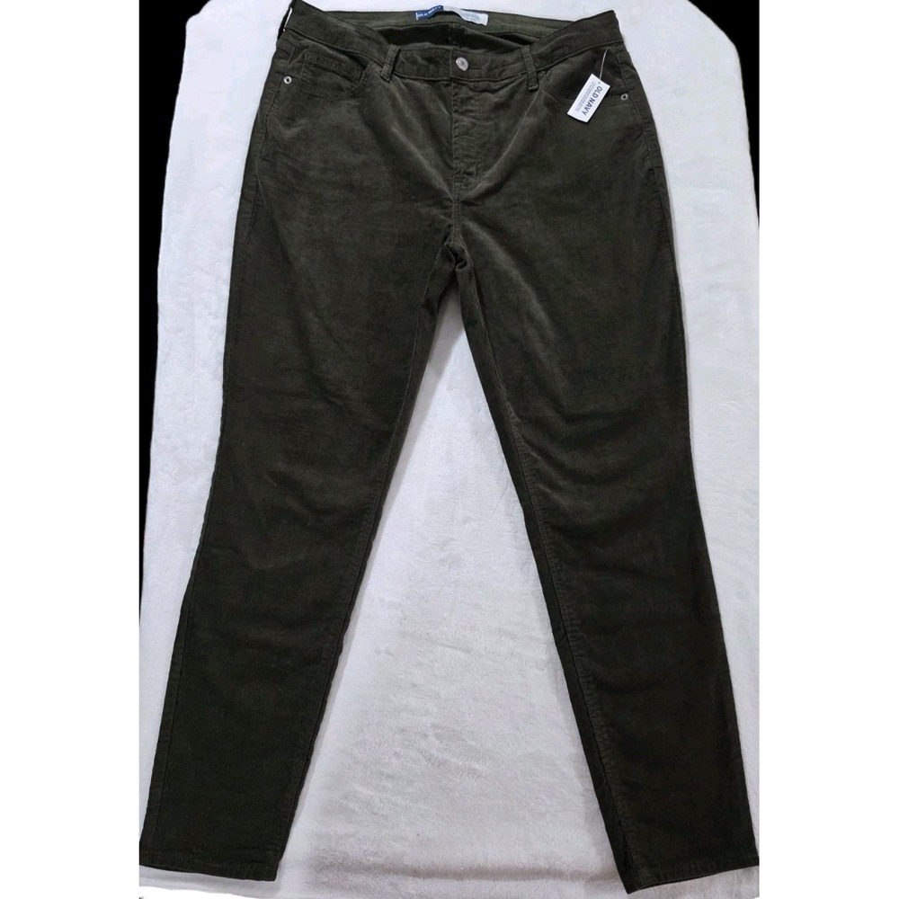 Old Navy Corduroy Pants Womens Size 14 Rock Star Super Skinny High Rise